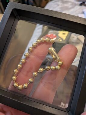 Coach Gold-Tone Beaded Handbag Charm